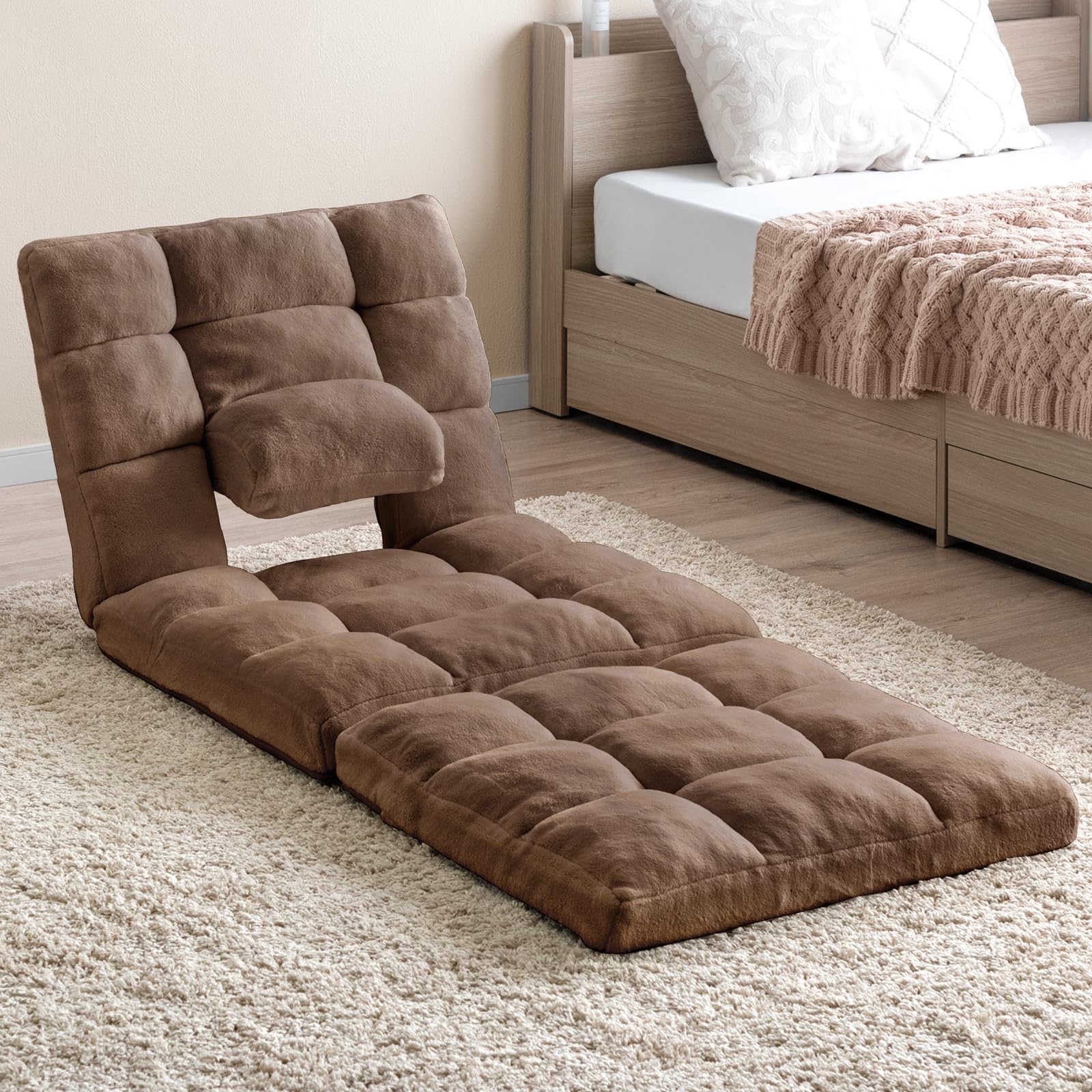 Amazon｜タンスのゲン 座椅子 1人掛け ランバーサポート付き